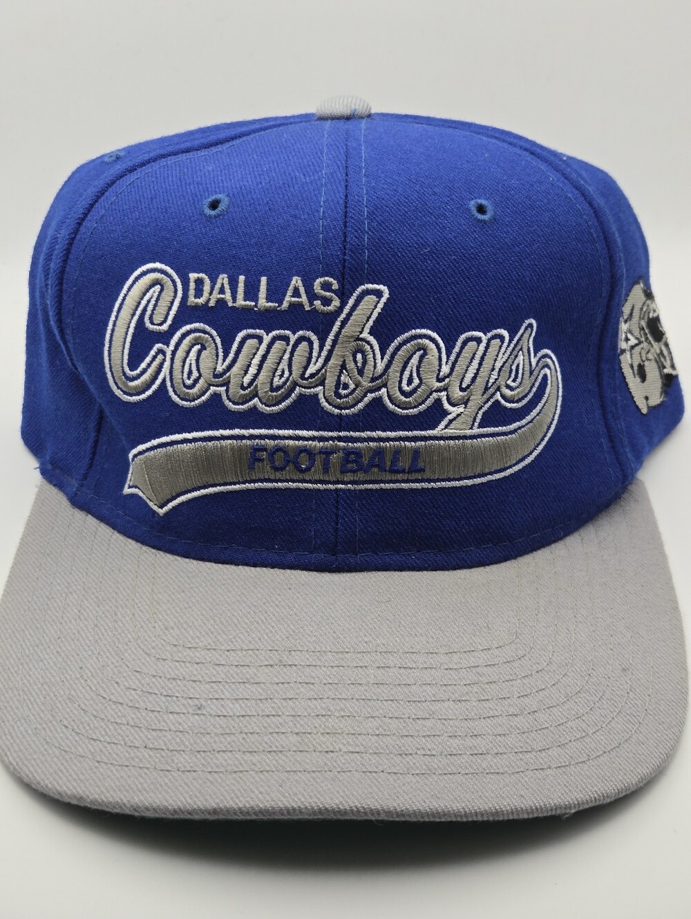 Vintage 90's Dallas Cowboys Starter Hat Blue & Gray Snapback 100% Wool Rare